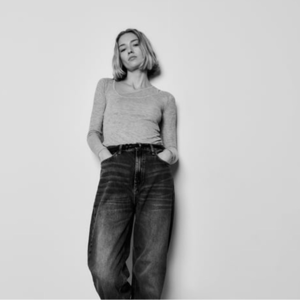 Zara Asymmetrical Layered Top